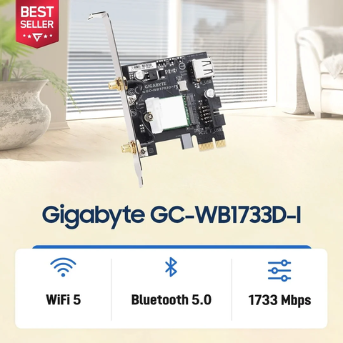 Card Mạng Pcie Wifi 5 Gigabyte Gc-wb1733d-i