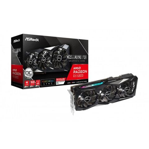 Card đồ họa ASROCK Radeon RX 6800 Challenger Pro 16G OC