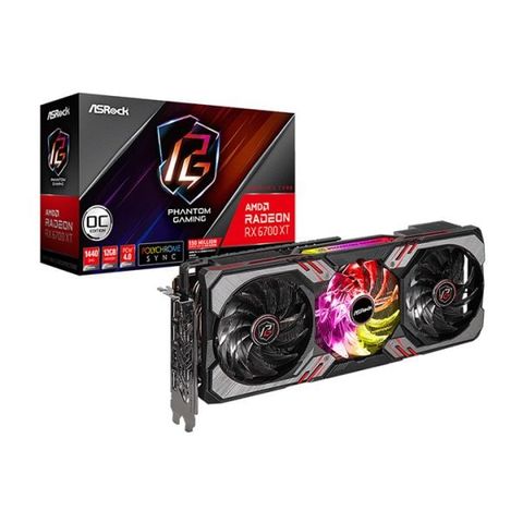 Card Màn Hình Asrock Amd Radeon Rx 6700 Xt Phantom Gaming D 12gb Oc