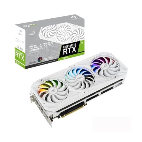 Card Màn Hình Asus Rog Strix Geforce Rtx 3070 V2 White 8gb Gddr6