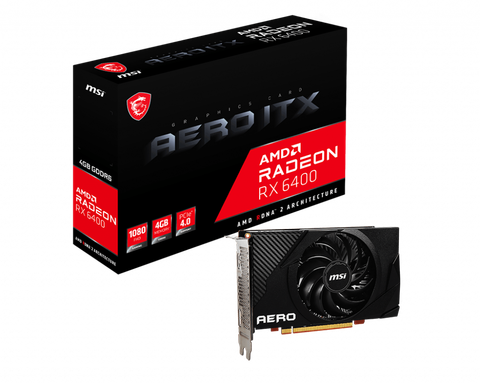 Card Màn Hình Msi Rx 6400 Aero Itx 4gb Ddr6