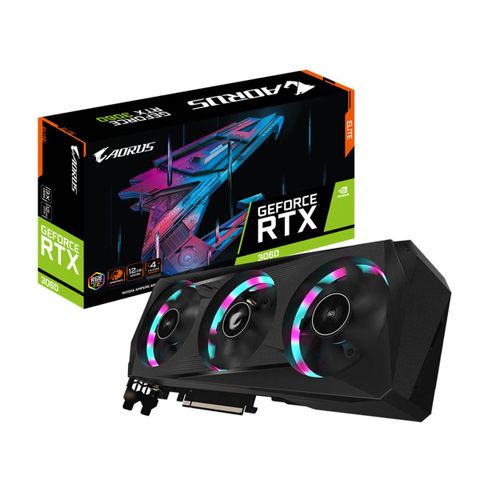 Card Vga Aorus Geforce Rtx™ 3060 Elite 12g – 12gb Gddr6 (lhr)