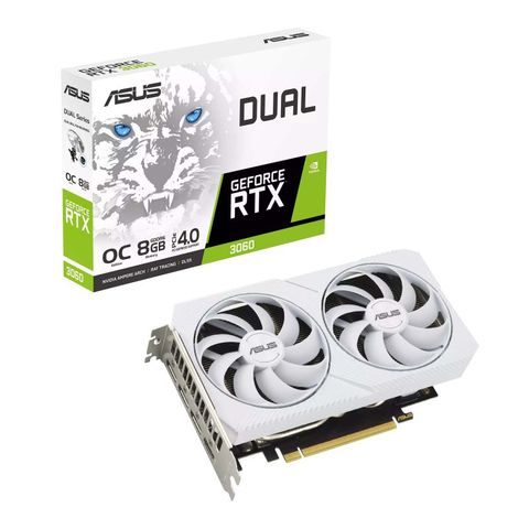 Card Vga Asus Dual Geforce Rtx 3060 White Oc 8gb Gddr6