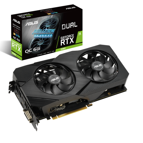 Card Vga Asus Dual Geforce Rtx™ 2060 Evo 6gb Gddr6