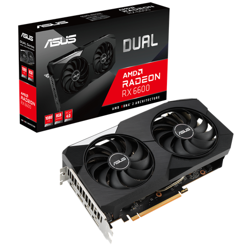 Card Vga Asus Dual Radeon Rx 6600 8gb Gddr6 Dual-rx6600-8g