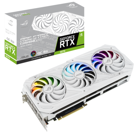 Card Vga Asus Rog Strix Geforce Rtx™ 3070 White Oc Edition 8g Gddr6