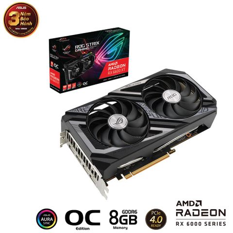Card Vga Asus Rog Strix Radeon Rx 6600 Xt Oc Edition 8gb Gddr6