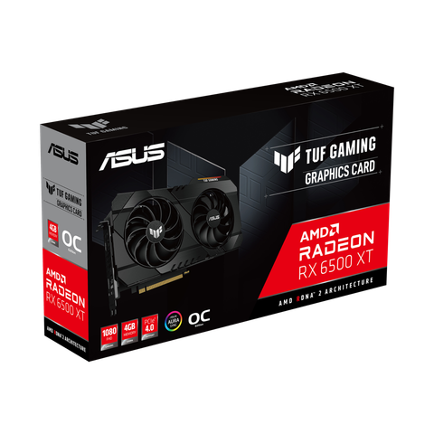 Card Vga Asus Tuf Gaming Radeon™ Rx 6500 Xt Oc Edition 4gb