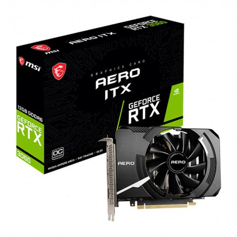 Card Vga Msi Geforce Rtx™ 3060 Aero Itx 12g Oc – 12gb Gddr6