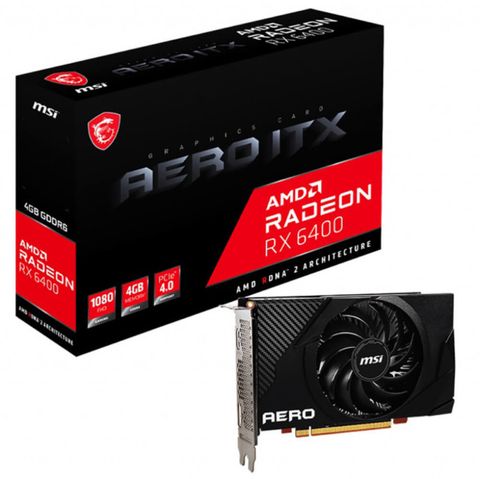 Card Vga Msi Radeon™ Rx 6400 Aero Itx 4g – 4gb Gddr6