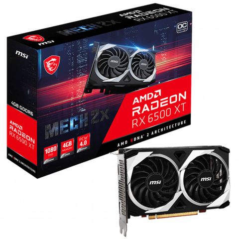 Card Vga Msi Radeon™ Rx 6500xt Mech 2x Oc 4g – 4gb Gddr6