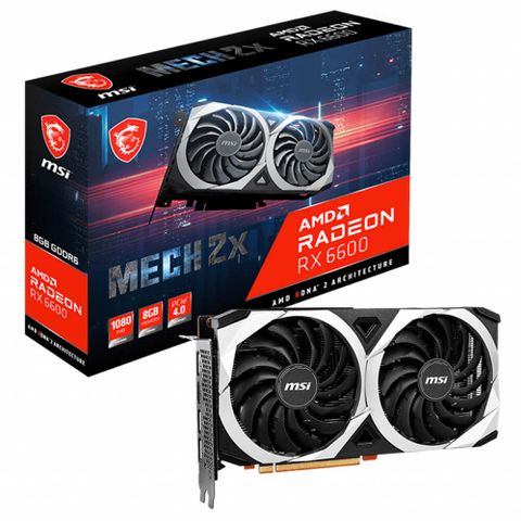 Card Vga Msi Radeon™ Rx 6600 Mech 2x 8g – 8gb Gddr6