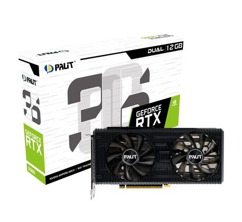 Card Vga Palit Geforce Rtx 3060 Dual 12gb Ddr6 Ne63060019k9-190ad