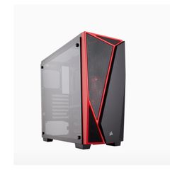  Case Corsair Spec 04 Tempered Glass Black/Red 
