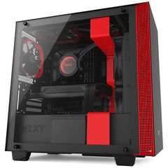  CASE NZXT H400 MATTE BLACK/RED 