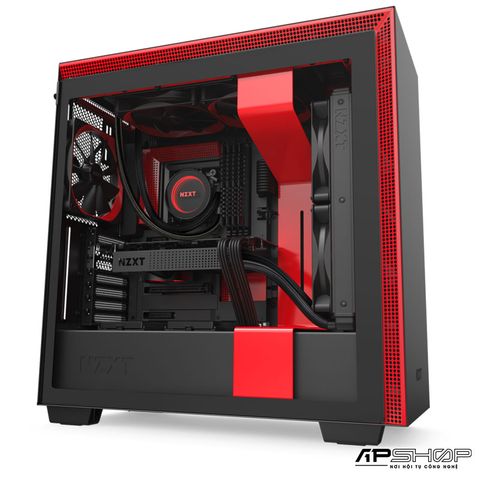 Case NZXT H710 Matte Black/Red