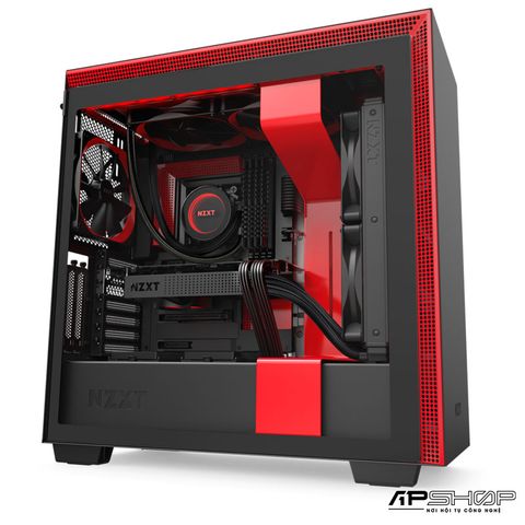 Case NZXT H710i Matte Black/Red