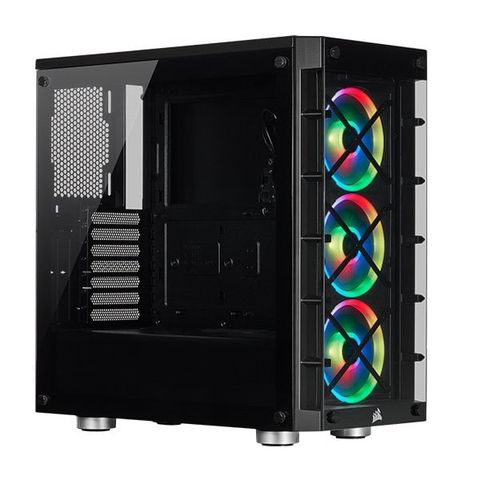 Case Corsair Icue 465x Rgb Tempered Glass (black)