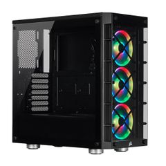  Case Corsair Icue 465x Rgb Tempered Glass (black) 