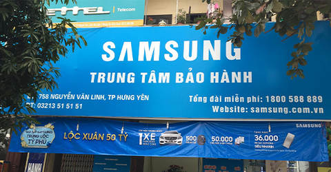 Danh sách trung tâm bảo hành của Samsung ở Việt Nam theo tỉnh thành
