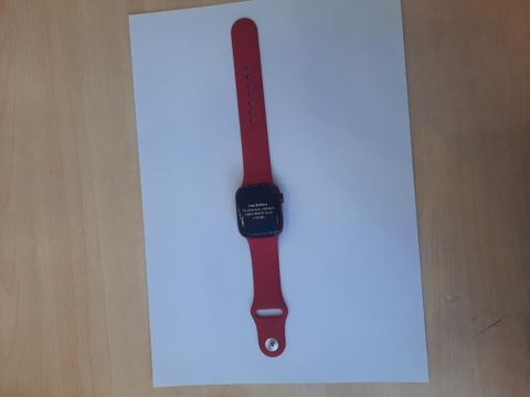 Apple Watch Series 7 GPS + Cellular, 41mm (PRODUCT)RED Aluminium Case with (PRODUCT)RED Sport Band - Regular (MKHV3VN/A)