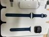 Apple Watch Series 7 GPS + Cellular, 45mm Graphite Stainless Steel Case with Abyss Blue Sport Band - Regular (MKL23VN/A)