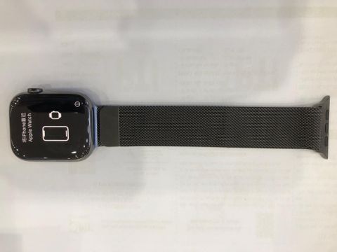 Apple Watch Series 7 GPS + Cellular, 45mm Graphite Stainless Steel Case with Graphite Milanese Loop (MKL33VN/A)