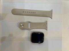 Apple Watch Series 7 GPS + Cellular, 45mm Starlight Aluminium Case with Starlight Sport Band - Regular (MKJQ3VN/A) 