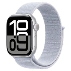  Apple Watch Series 10 GPS + Cellular 42mm Viền Nhôm Dây Vải (Bạc) 