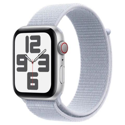 Apple Watch SE 2024 GPS + Cellular 44mm Viền Nhôm Dây Vải(Bạc)