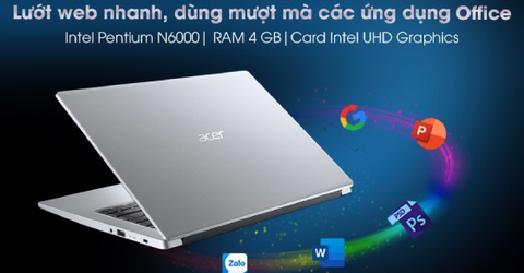 Dưới 10 triệu! Rinh ngay Laptop Acer Aspire 3 giá rẻ vừa học vừa chơi
