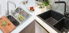  Nên mua chậu rửa chén bằng đá hay inox? 