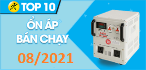 Top 10 Ổn áp bán chạy nhất tháng 8/2021 tại Trung Tâm Bảo Hành