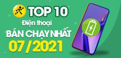  Top 10 Điện thoại bán chạy nhất tháng 7/2021 tại Trung Tâm Bảo Hành 