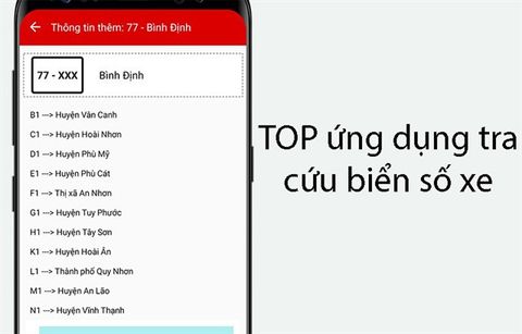 TOP 5 app tra cứu biển số xe tốt nhất trên Android, iOS