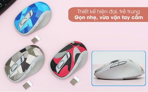 Chuột Bluetooth Silent Rapoo M500 Đỏ
