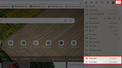 Cách Chụp Màn Hình Toàn Bộ Trang Web Trên Microsoft Edge Không Cần Tải Extension