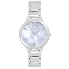  Đồng hồ Nữ Citizen EM0550-83N - Eco-Drive - Trắng 
