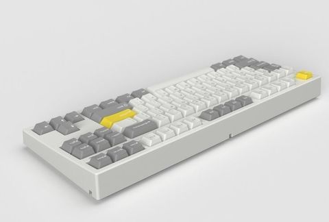 Bàn Phím Cơ Fl-esports Gp87cp White Gray Gasket Mount Gateron Pro Yellow Switch