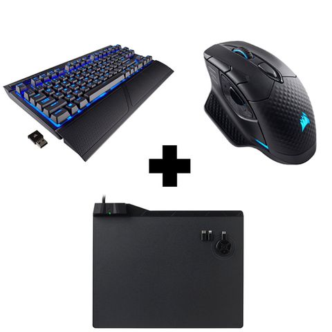 Combo Gaming Gear Corsair Wireless - Nhận Ngay Áo Hoodie Corsair