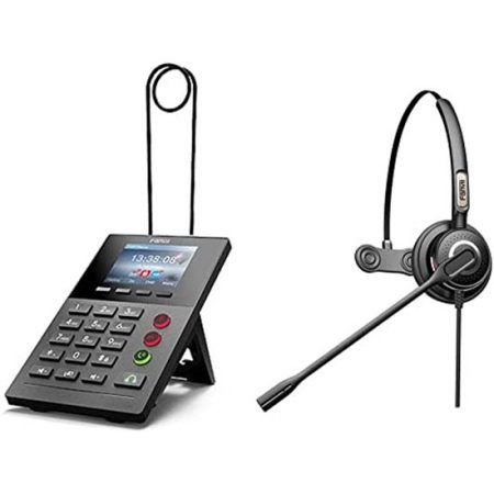Combo Điện Thoại Fanvil X2p Và Tai Nghe Callcenter Ht201
