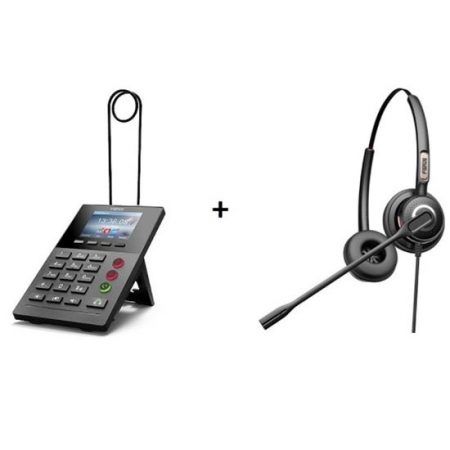 Combo Điện Thoại Fanvil X2p Và Tai Nghe Callcenter Ht202