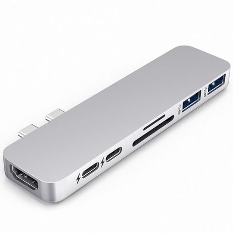 Cổng Chuyển 7-in-2 Hyperdrive Duo Usb-c Hub For Macbook Pro 2016/2017 Gn28b