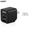 Adapter sạc 2 cổng USB 2.4A Aukey PA-U32 Đen