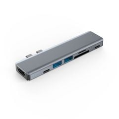  Cổng Chuyển Dual 7in1 Adapter 4k 