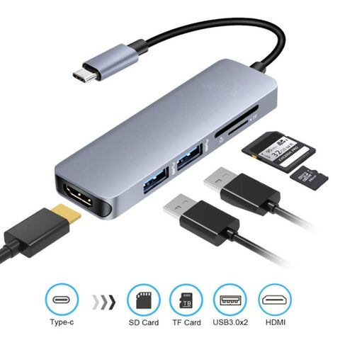 Cổng Chuyển Type-c To Hdmi 5in1 Adapter