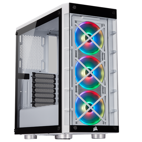 Case Corsair Icue 465x Rgb Tempered Glass (white)