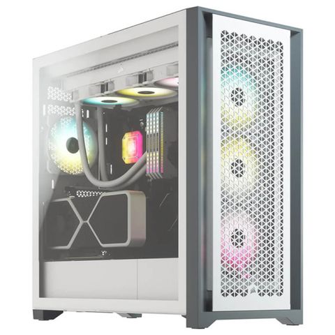 Corsair 5000d Airflow Tempered Glass Mid-tower Atx Case – White