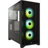 Corsair Icue 4000x Rgb Tempered Glass Mid-tower Atx Case — Black