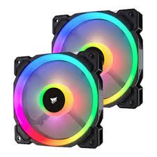 Corsair Ll140 Rgb 140Mm Dual Light Loop Rgb Led 2 Fan Pack With Lighting Node Pro